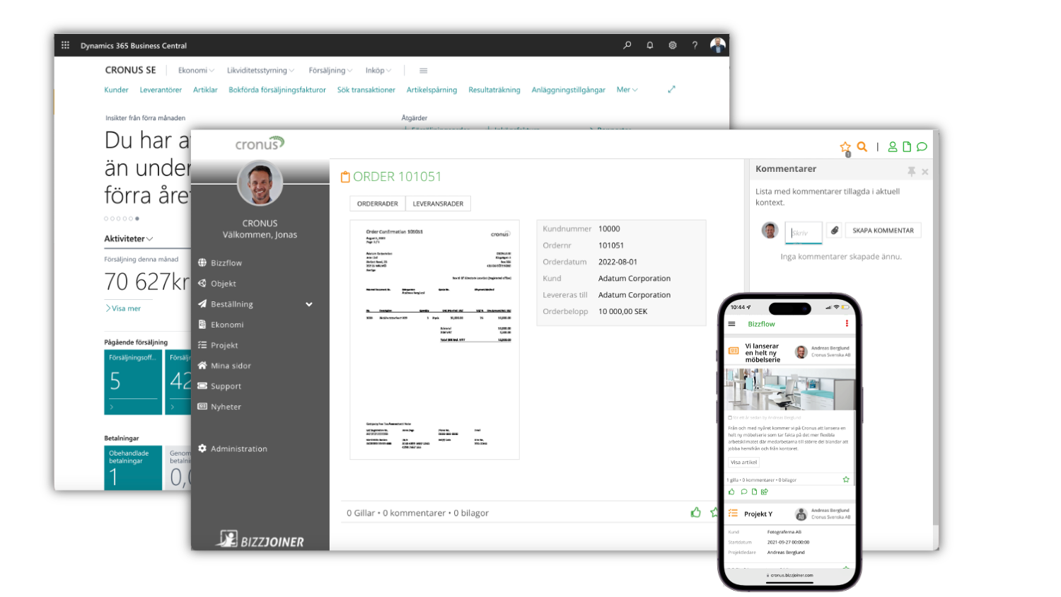 Bizzjoiner med färdig koppling till Business Central